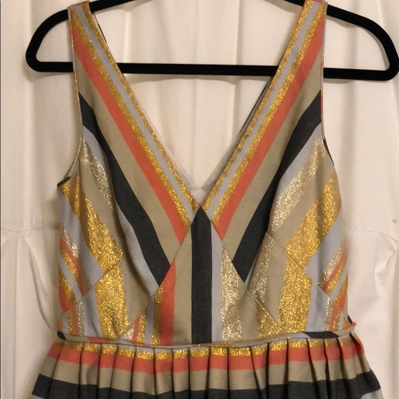 Jcrew Candy Stripe Mini Fit & Flare dress - Picture 4 of 6